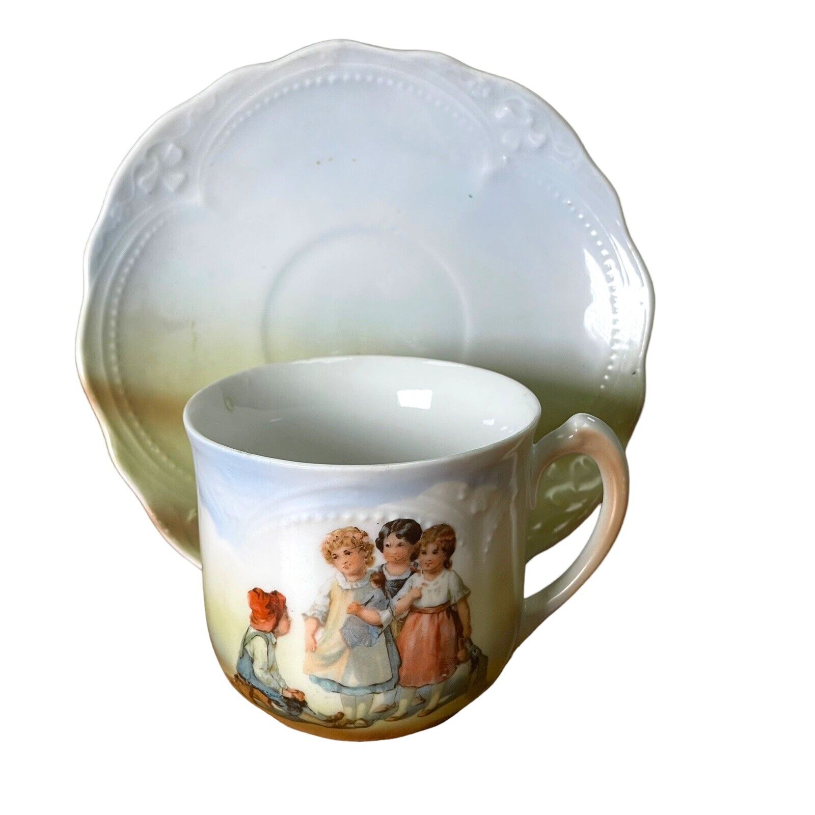 Antique Child's Cup & Saucer Set - Germany