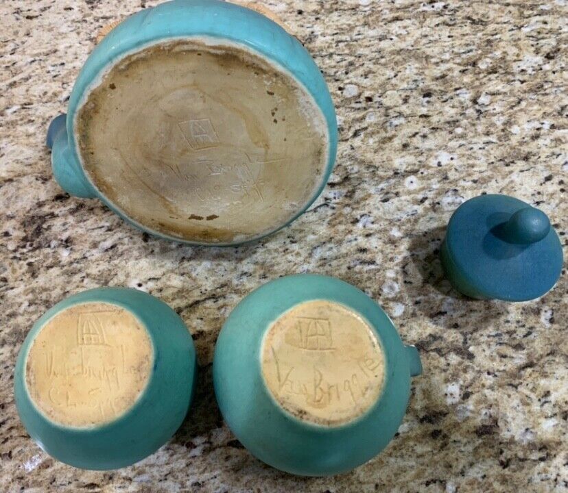 Antique Van Briggle Tea Set from Early 1900s