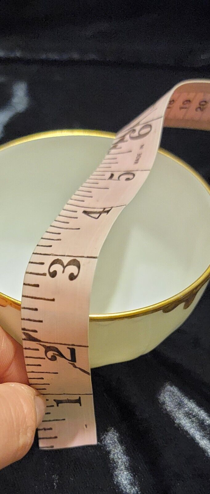 Haviland Limoges Gold Rim Tea Cup & Saucer