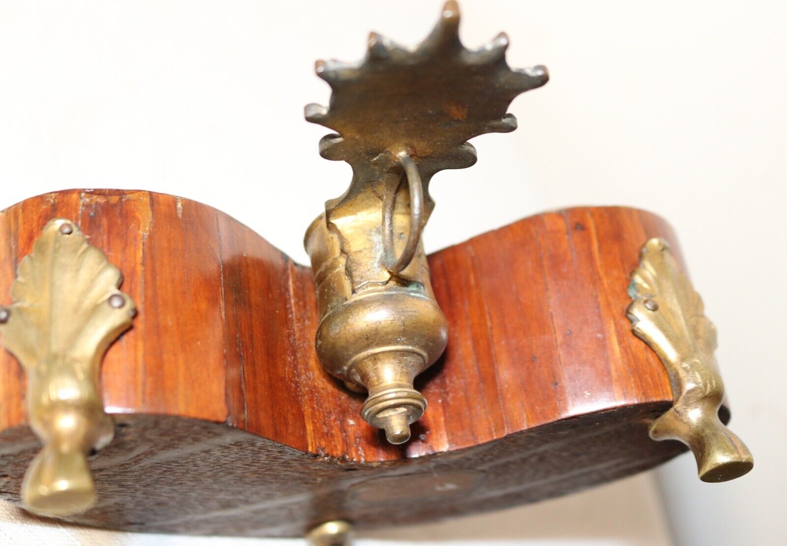 Louis XVI Handmade Kidney Veneer Inkwell Stand