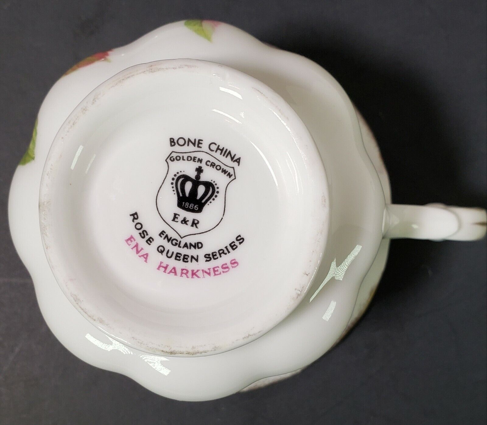 Ena Harkness Rose Queen Crown Cup & Plate Set