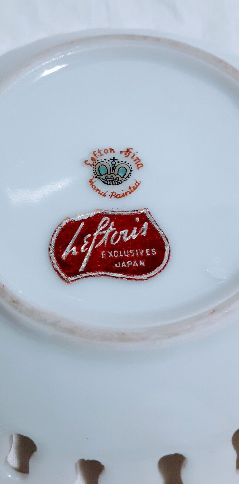 Antique Lefton Hand Painted Trinket Dish
