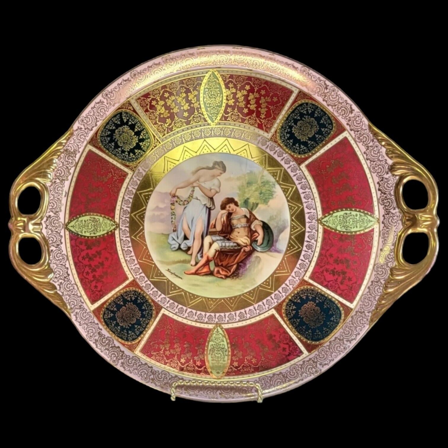 Royal Vienna Antique Cabaret Tray by Kaufmann