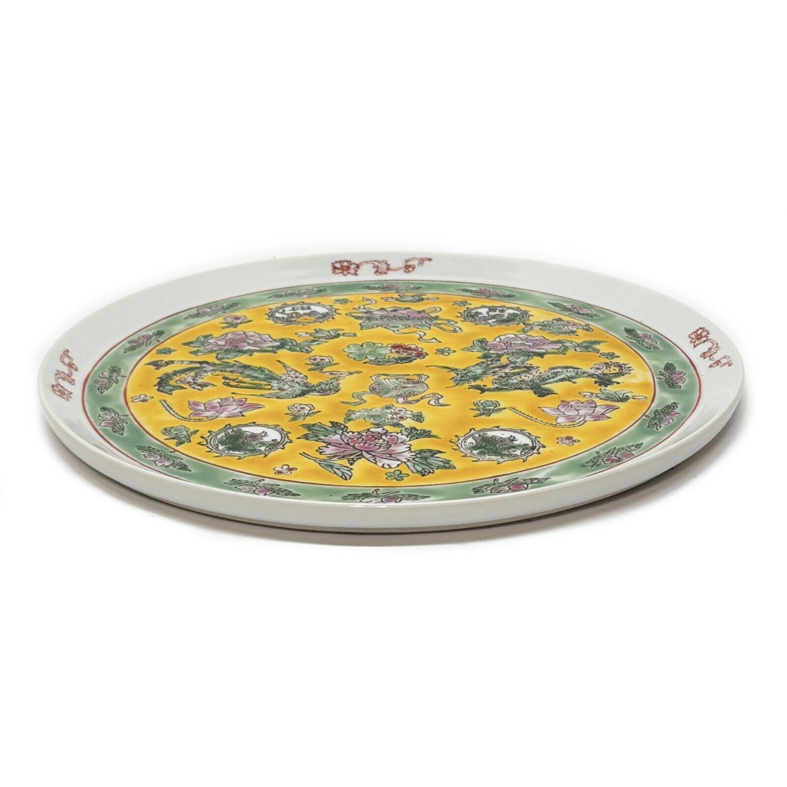 Chinese Antique Yellow Tea Set with Tray