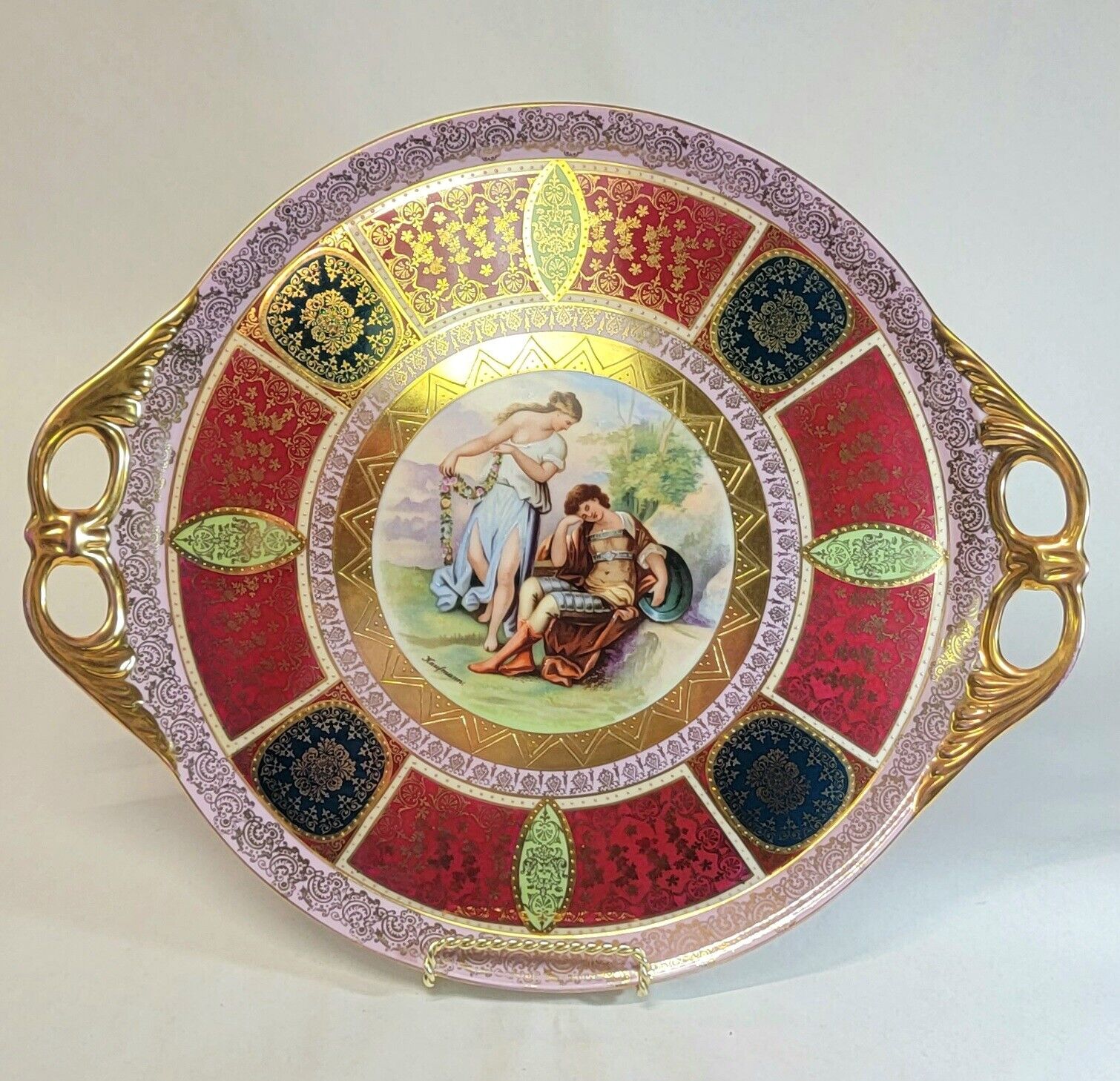 Royal Vienna Antique Cabaret Tray by Kaufmann