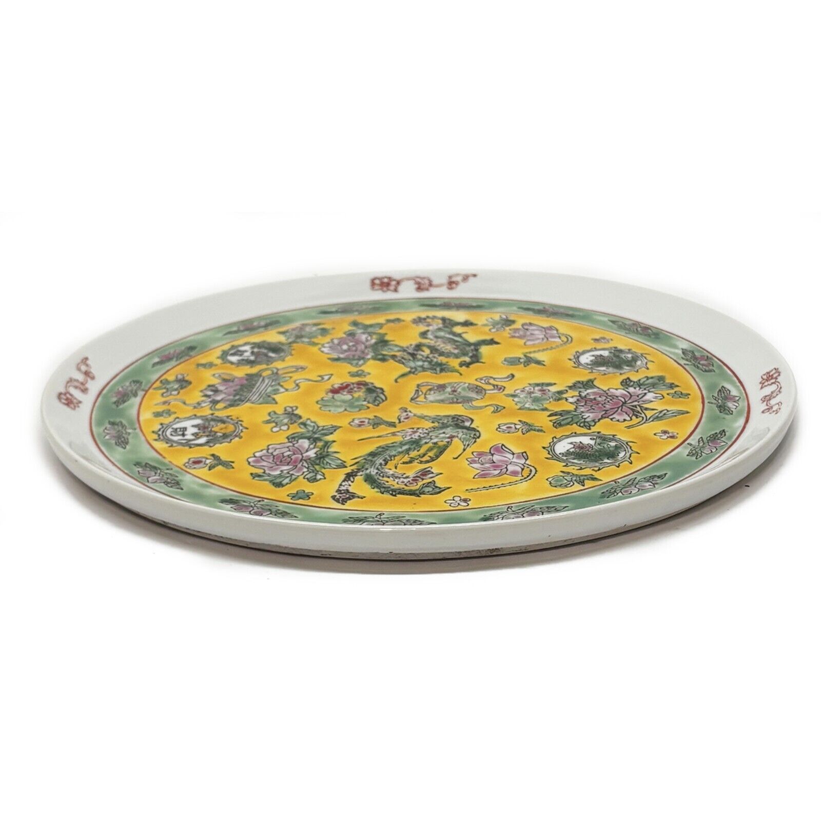 Chinese Antique Yellow Tea Set with Tray