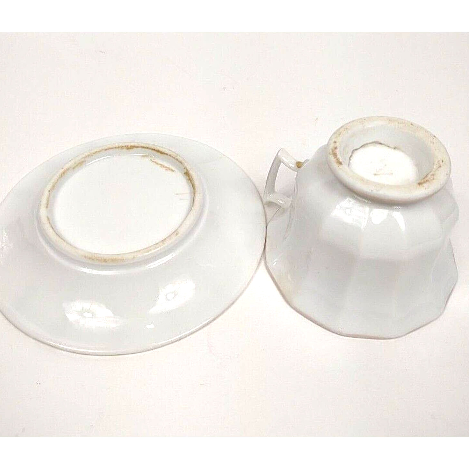 Antique Furstenberg Grecque Gold Coffee Cup & Saucer