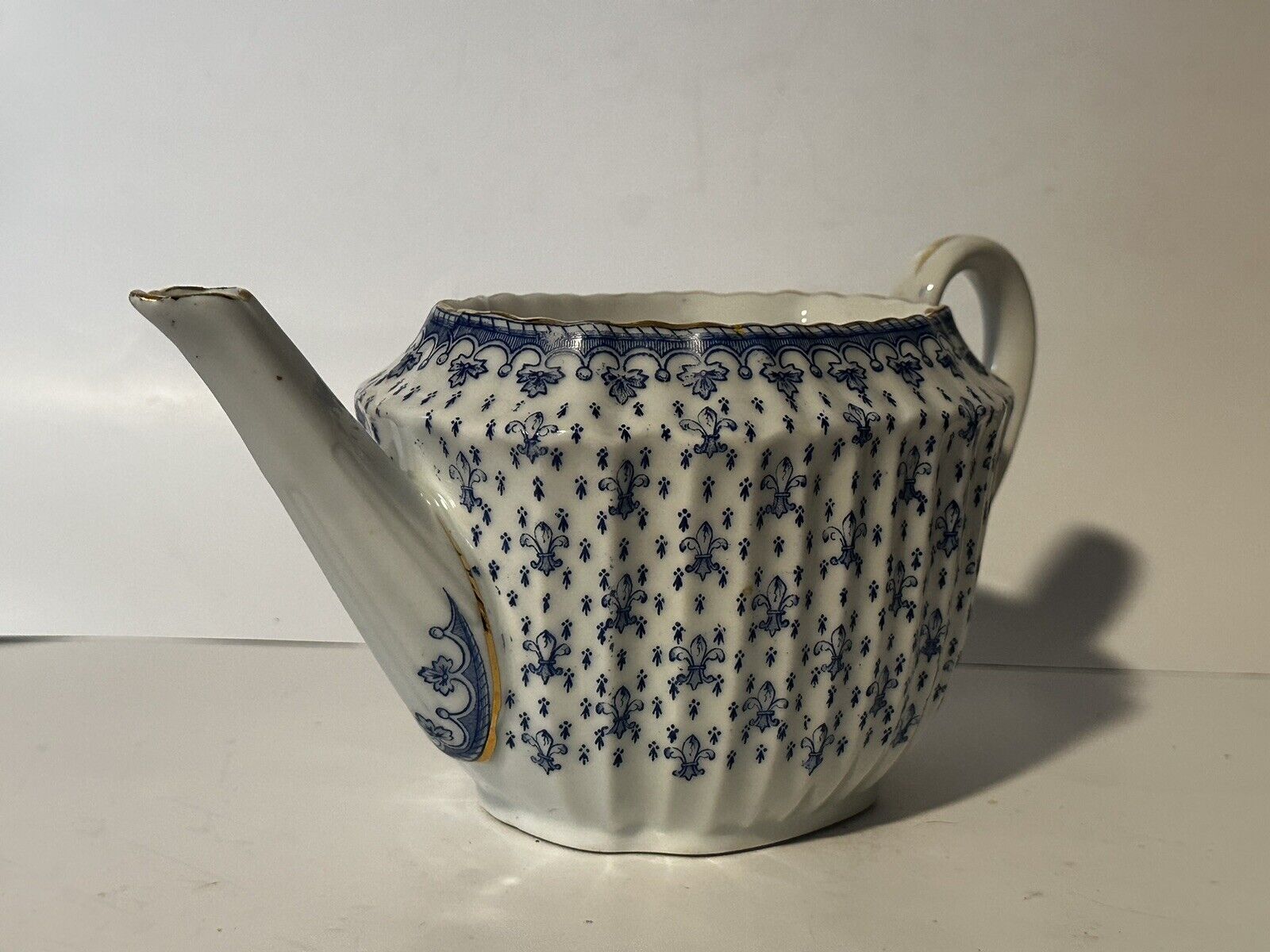 Antique Oscar Schaller Fleur De Lys Tea Set