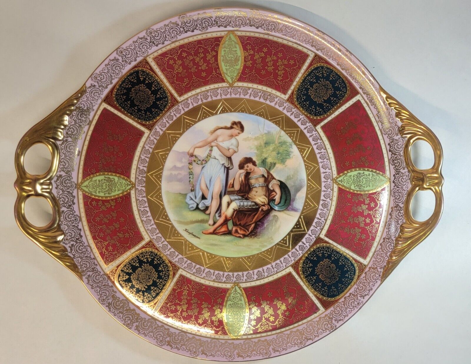 Royal Vienna Antique Cabaret Tray by Kaufmann