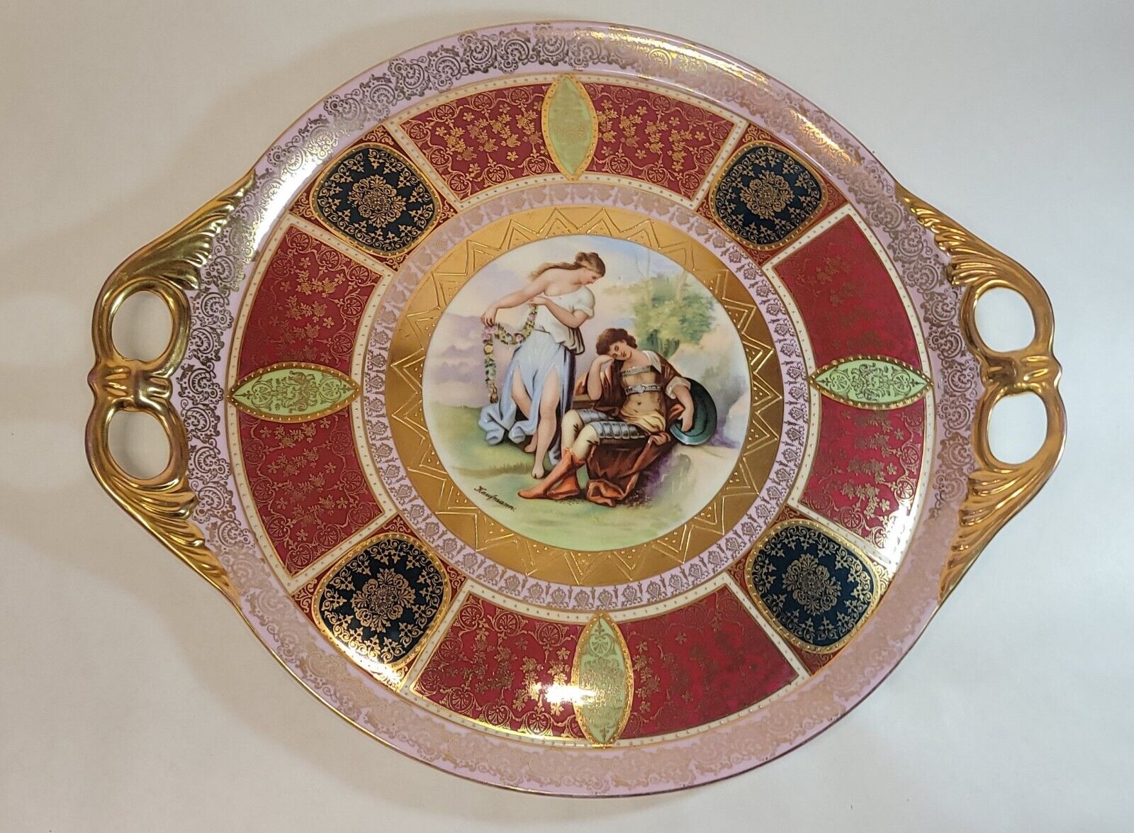 Royal Vienna Antique Cabaret Tray by Kaufmann
