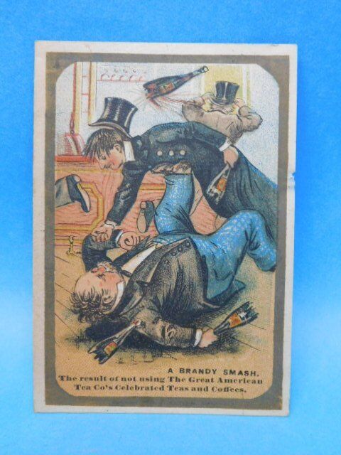 1800s Great American Tea Company Brandy Smash Card
