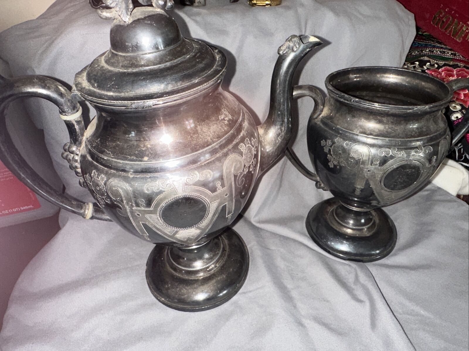 Victorian Silver Plated Tea Pot Set
