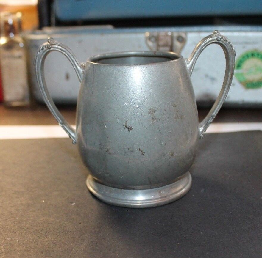 Vintage Ams. Silver Co Pewter Tea Set