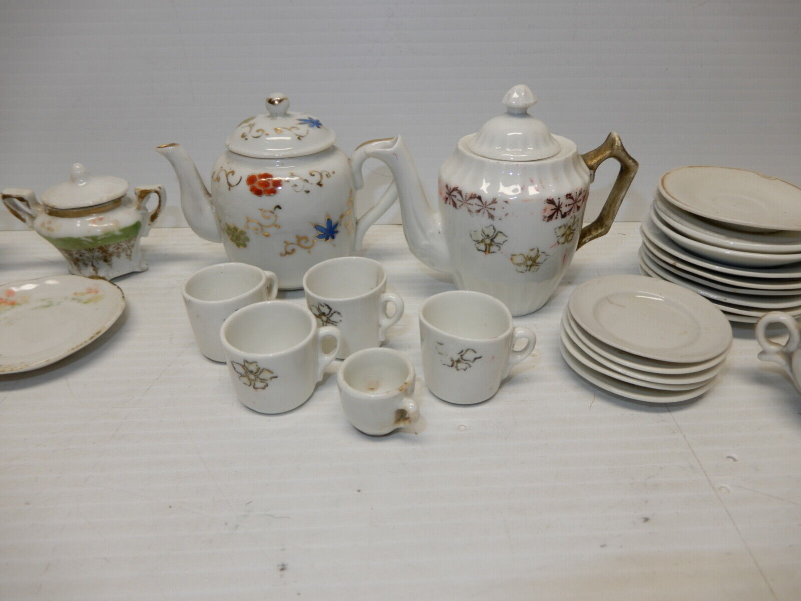 Victorian Children's Toy Tea Set Collection