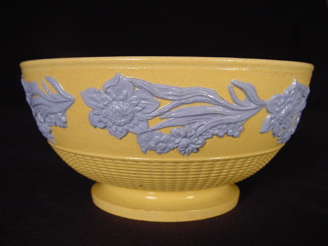 Antique 1800s Blue Flower Tea Bowl