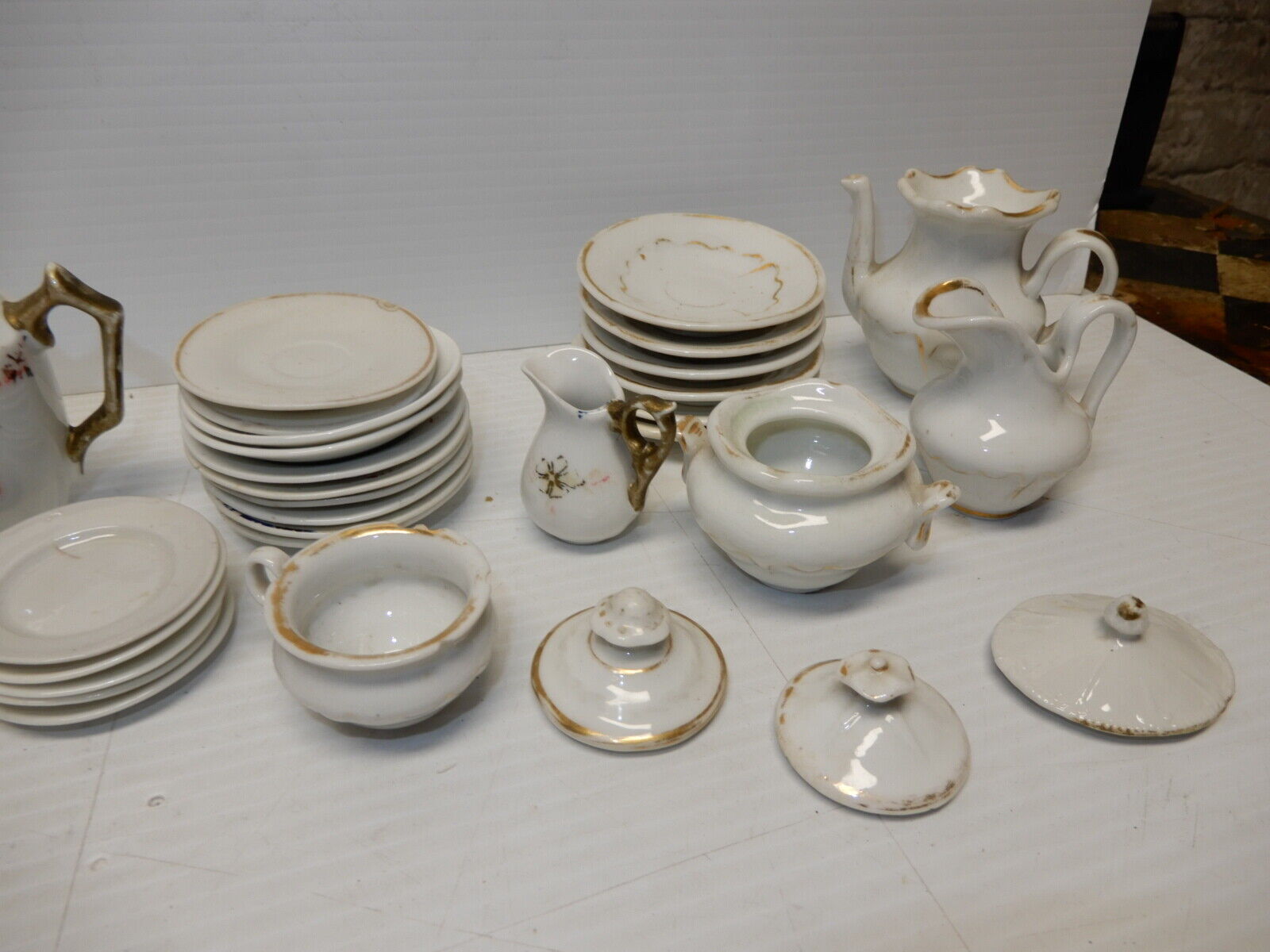 Victorian Children's Toy Tea Set Collection