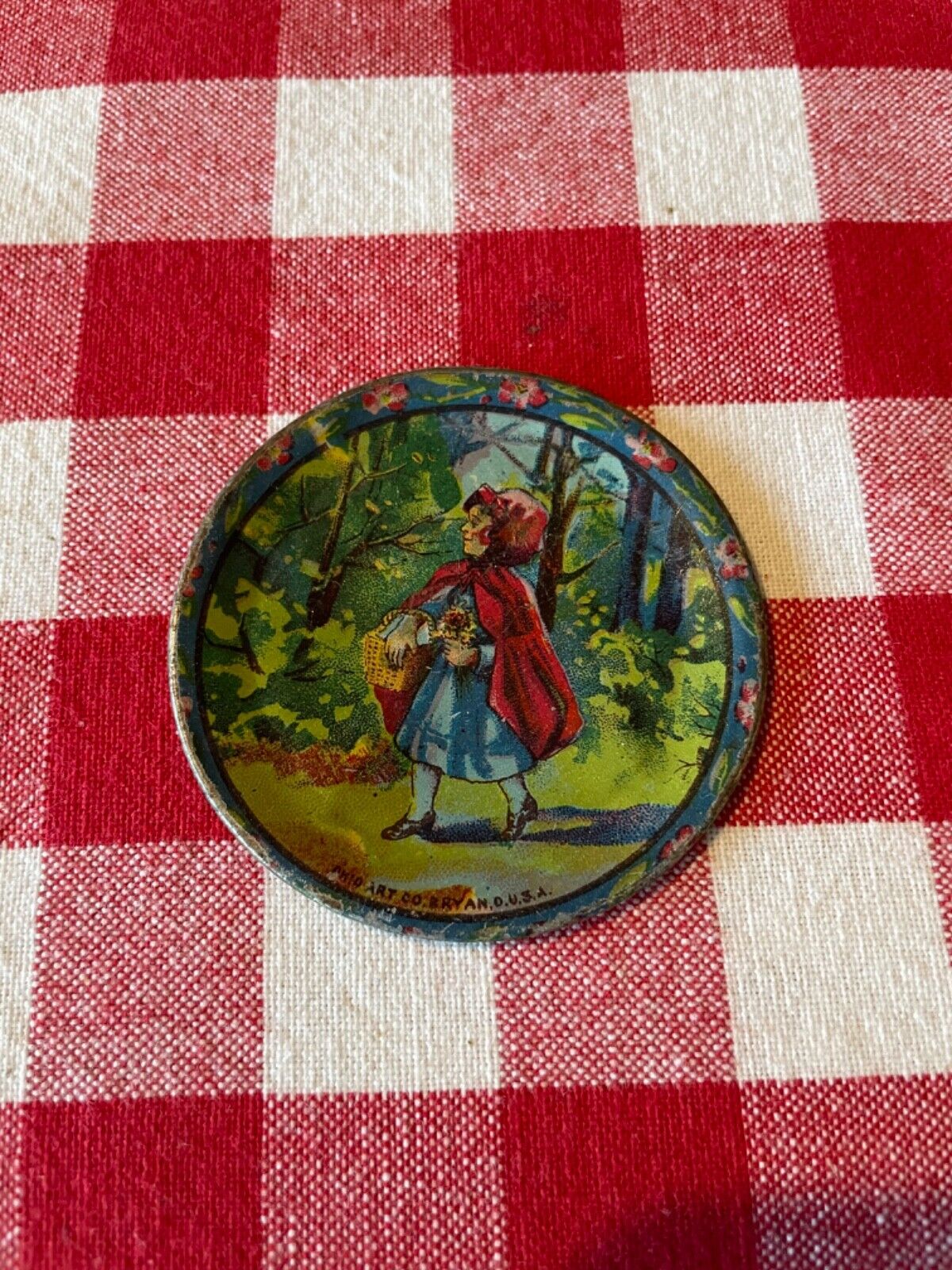 Vintage 1900s Tin Litho Child's Tea Set