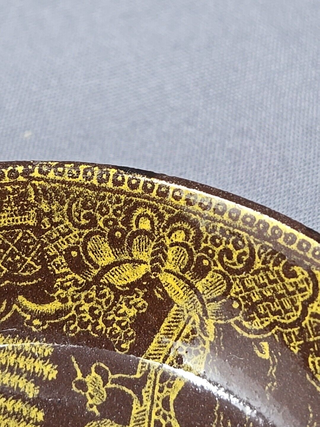 Antique Chinoiserie Mini Bowl Saucer - 1800s