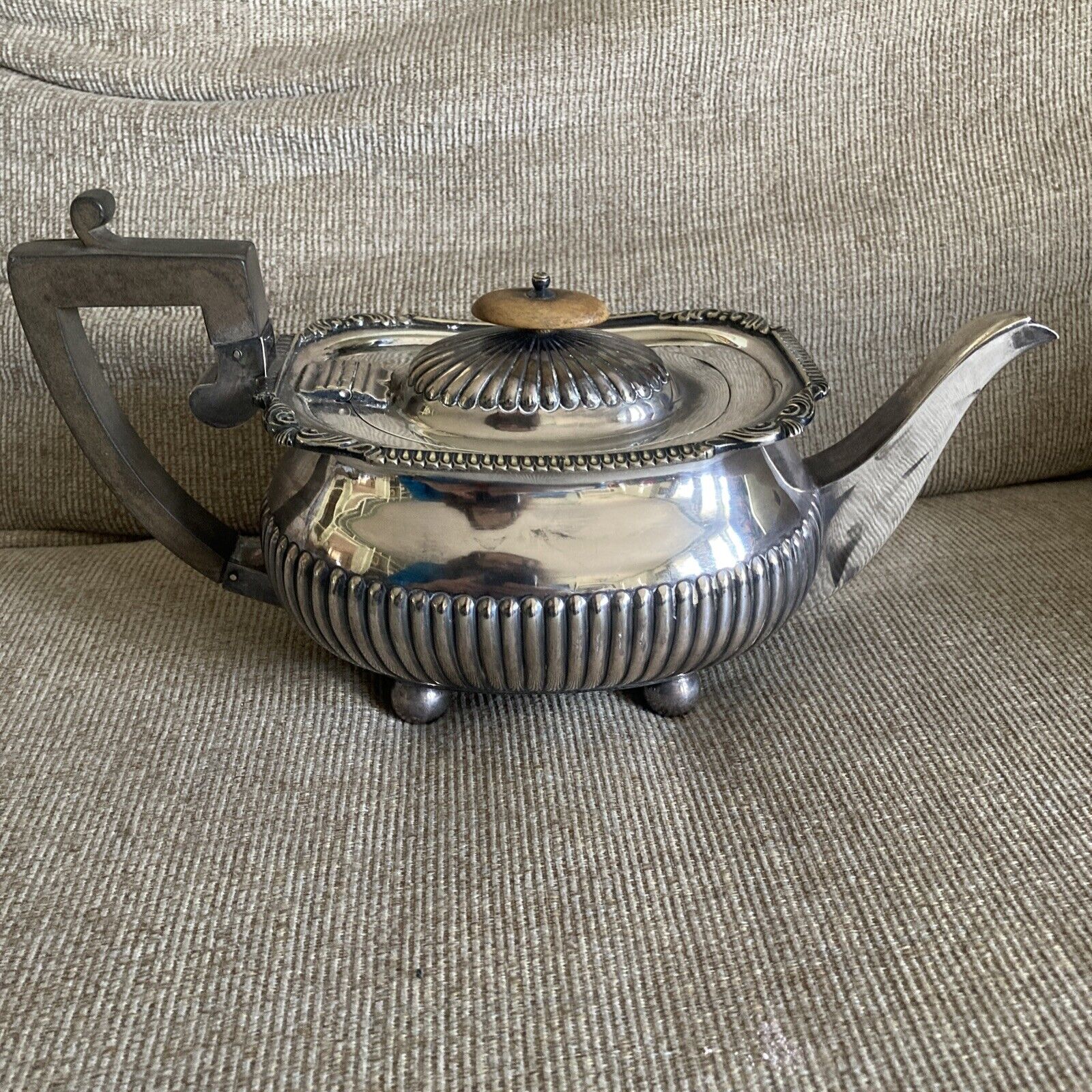Edwardian William Hutton Silver Tea & Coffee Set