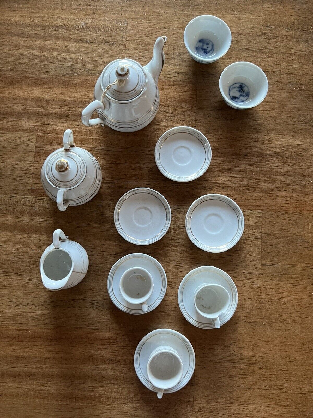 Victorian Era Doll Tea Set from 1800s