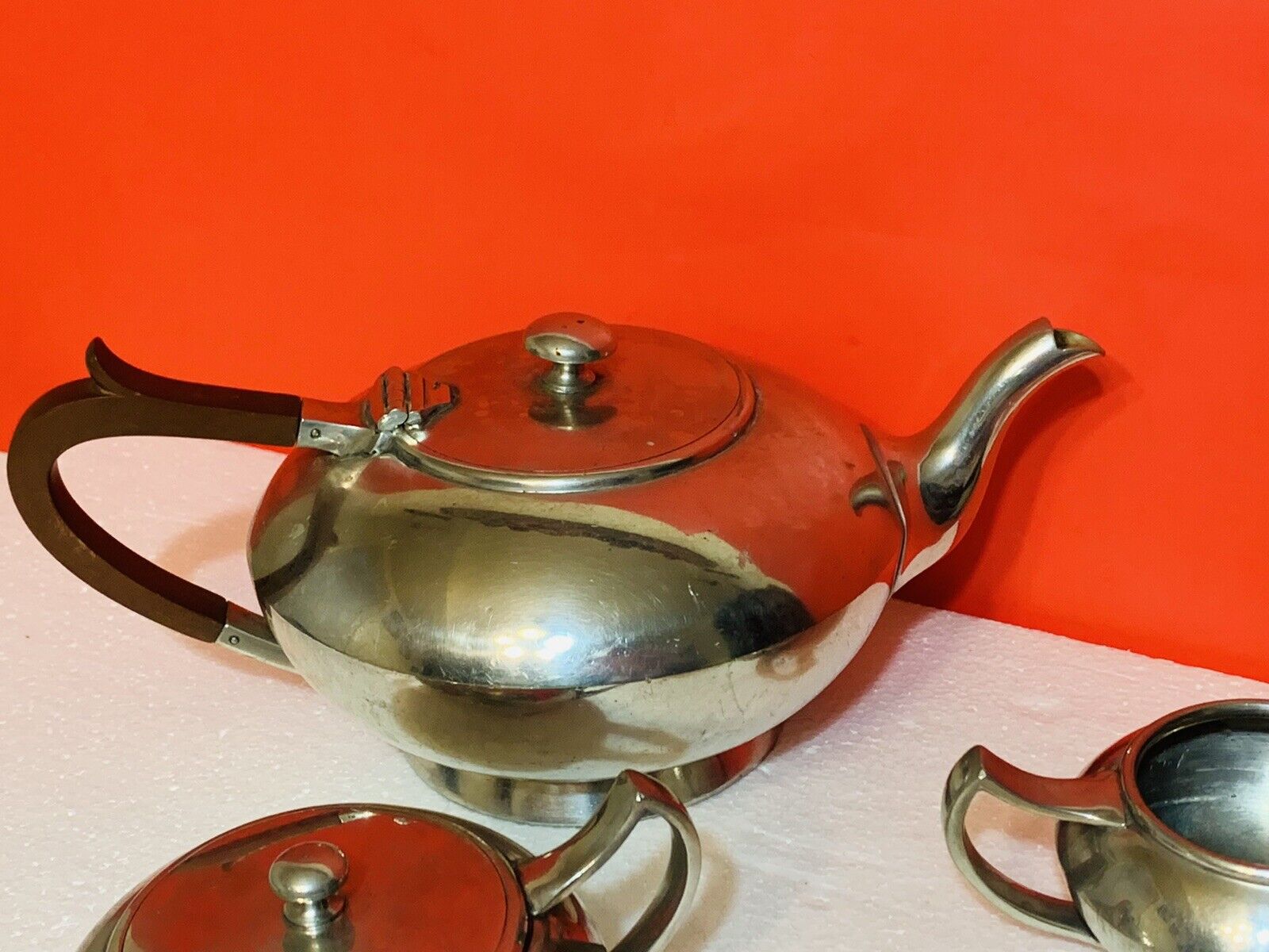 James Dixon & Sons Pewter 3-Piece Tea Set