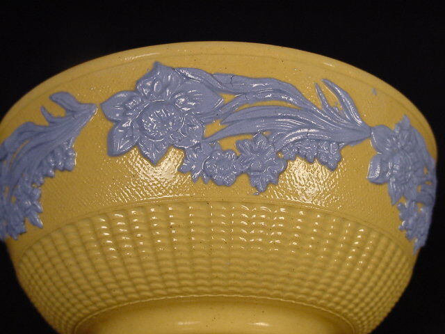 Antique 1800s Blue Flower Tea Bowl