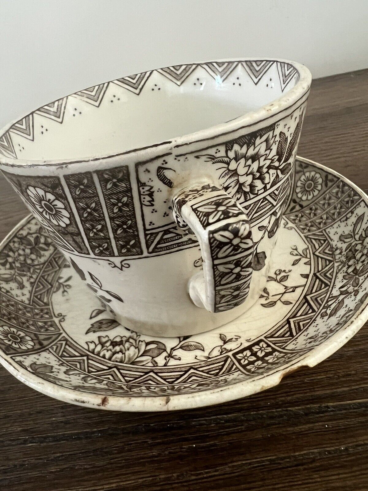 Victorian Challinor & Mayer Brown Teacup Set