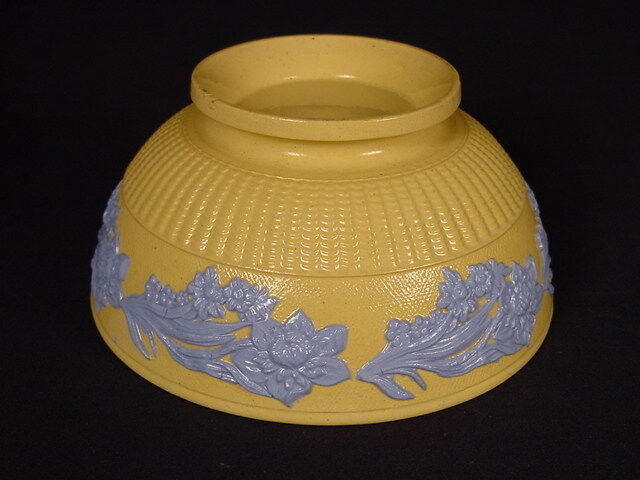 Antique 1800s Blue Flower Tea Bowl