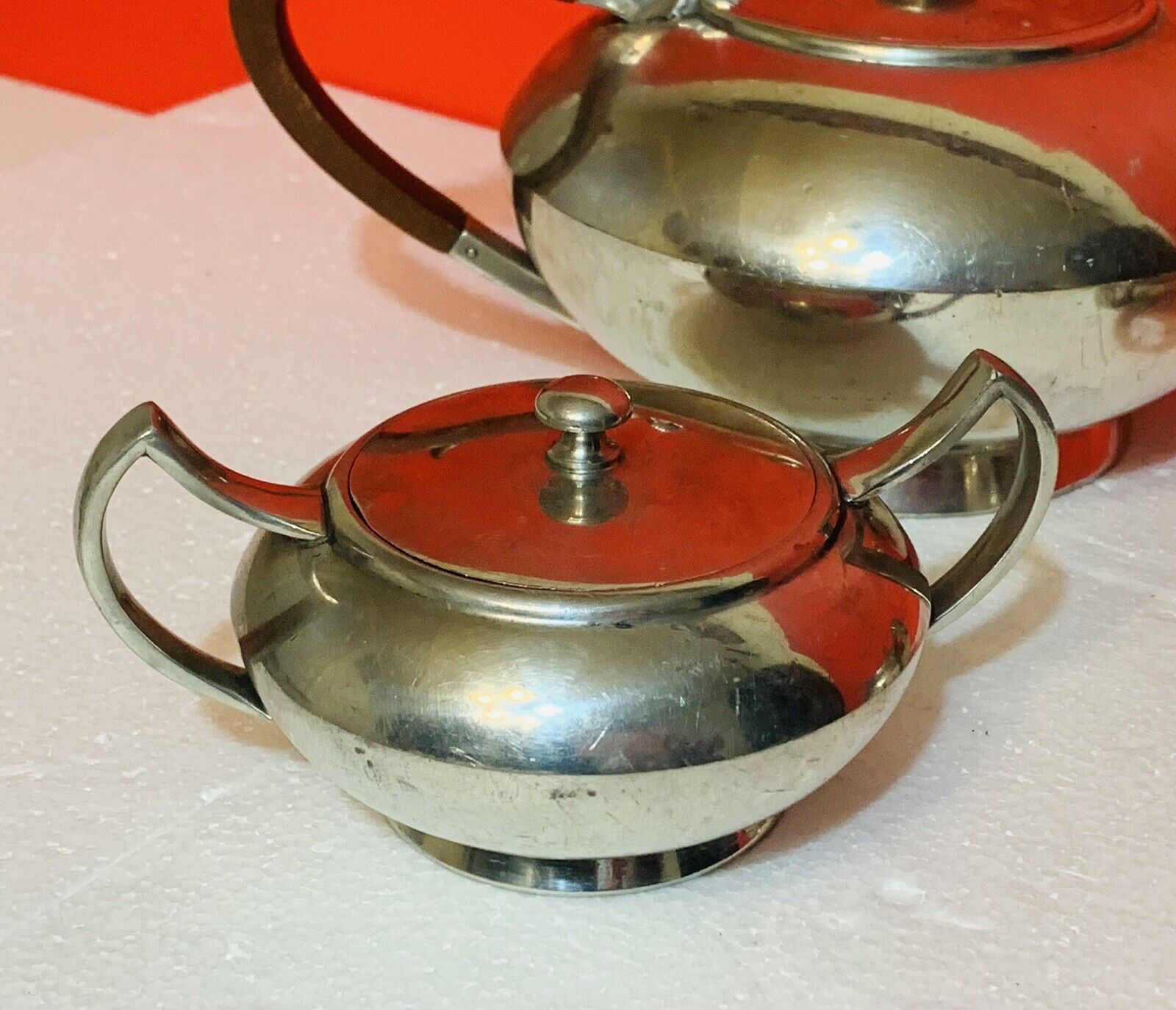 James Dixon & Sons Pewter 3-Piece Tea Set