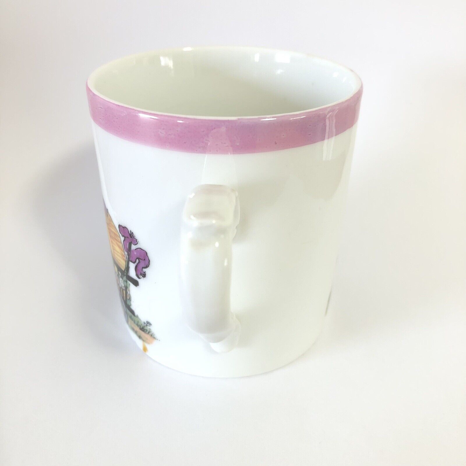 Czecho Slovakia Antique Child's Cup with Goat Cart