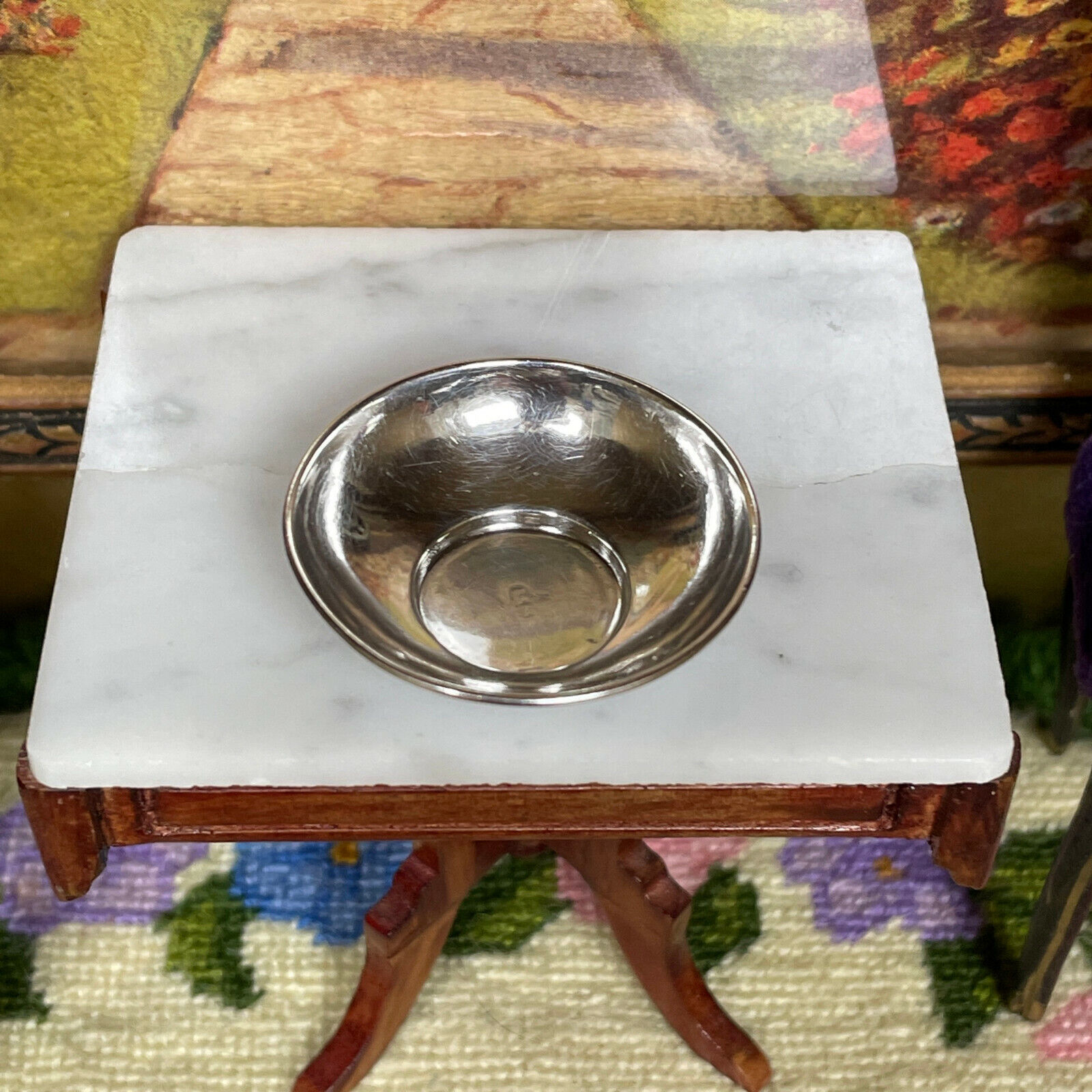 Victorian Sterling Silver Miniature Dollhouse Bowl