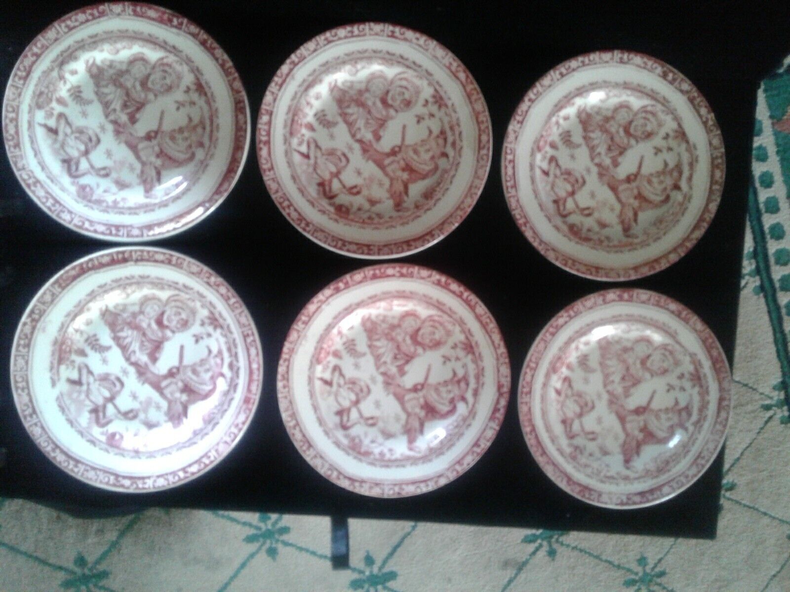 Antique Punch & Judy Children's Tea Set