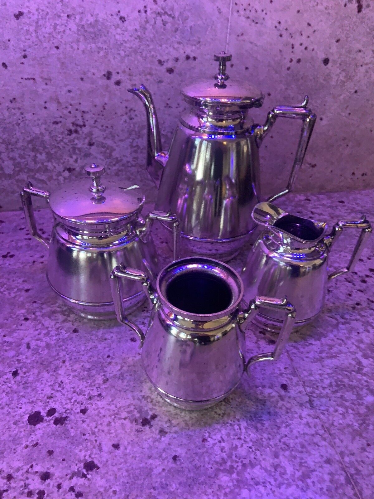 Rogers Smith Antique Quadruple Silver Plate Tea Set