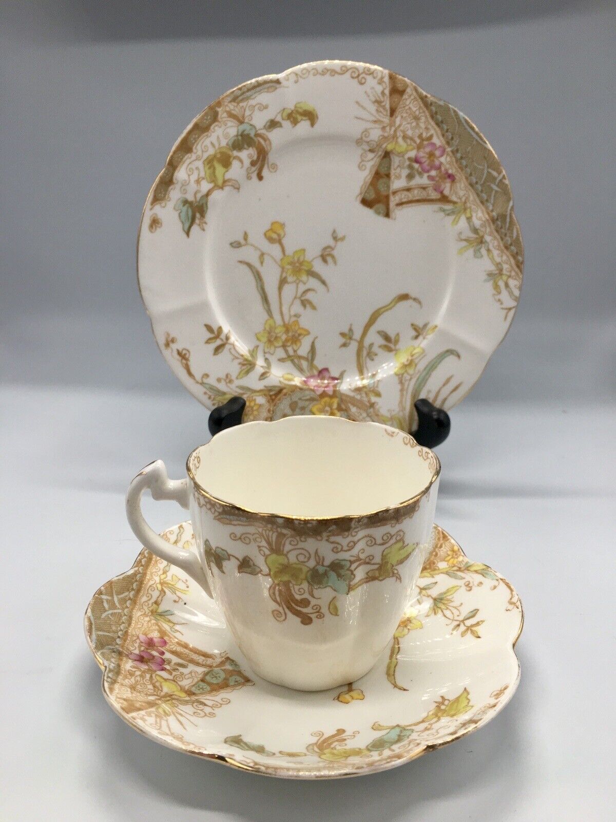 Antique Wileman Foley Kensington Lily Teacup Set