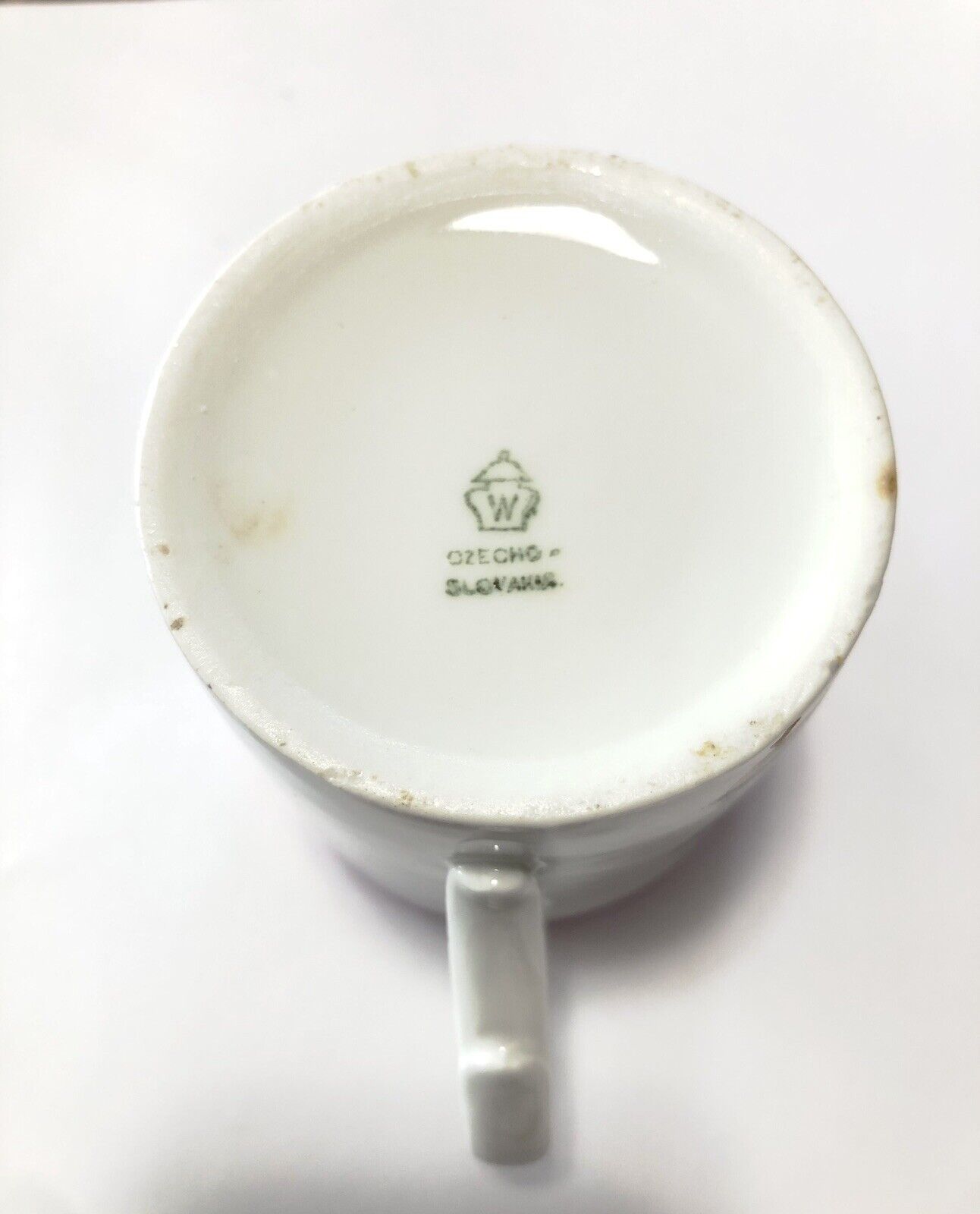 Czecho Slovakia Antique Child's Cup with Goat Cart
