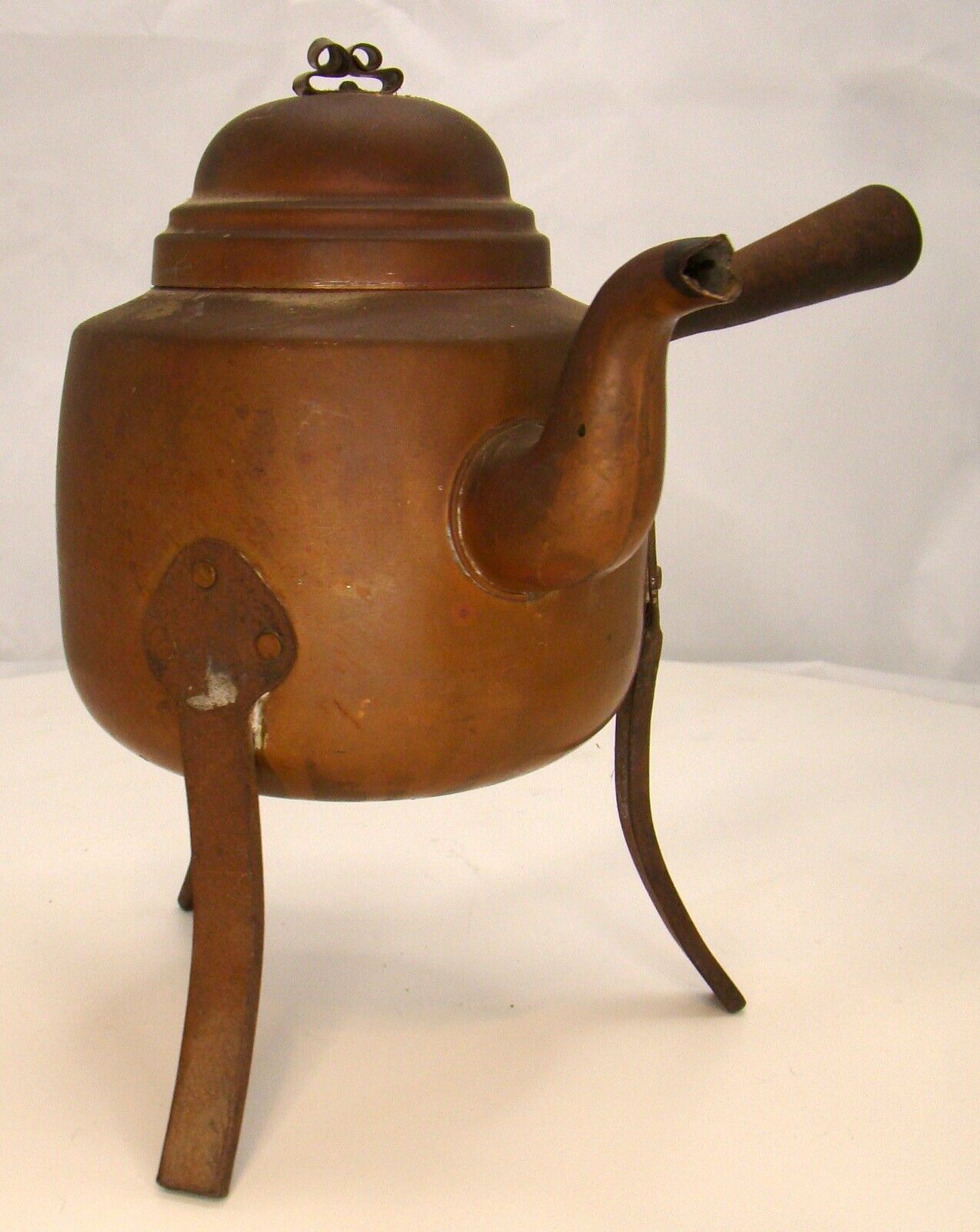 Victorian Brass Coffee Pot Tea Kettle 1800s