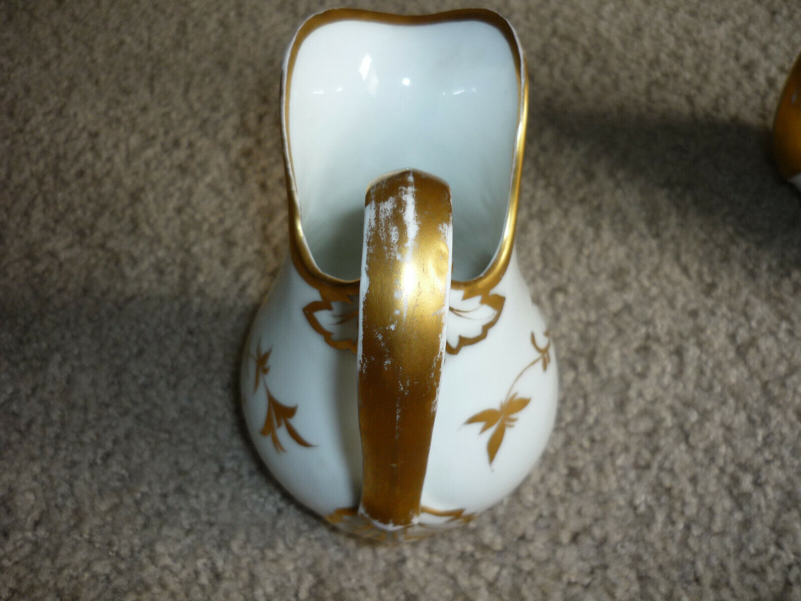 Elegant 1800s Gold & White Teapot Set