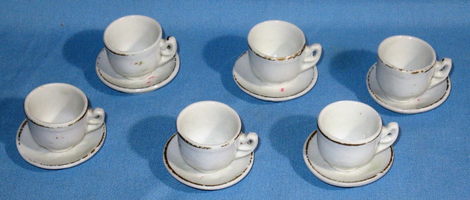 Miniature Porcelain Dollhouse Dinnerware Set, 23 Pieces