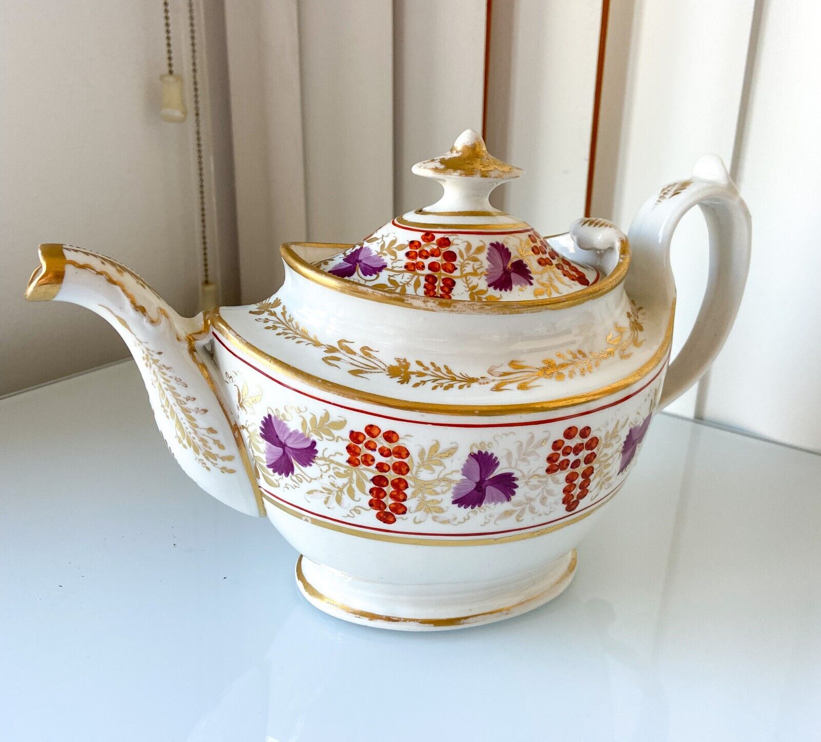 Antique Hand-Painted Coalport Tea Service Set