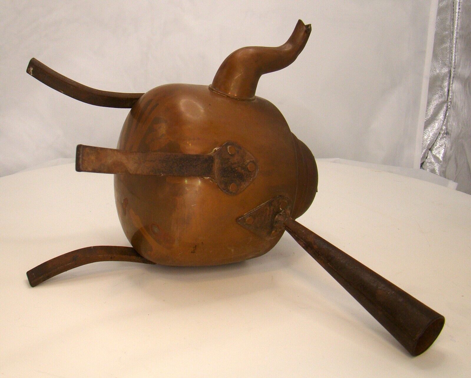 Victorian Brass Coffee Pot Tea Kettle 1800s