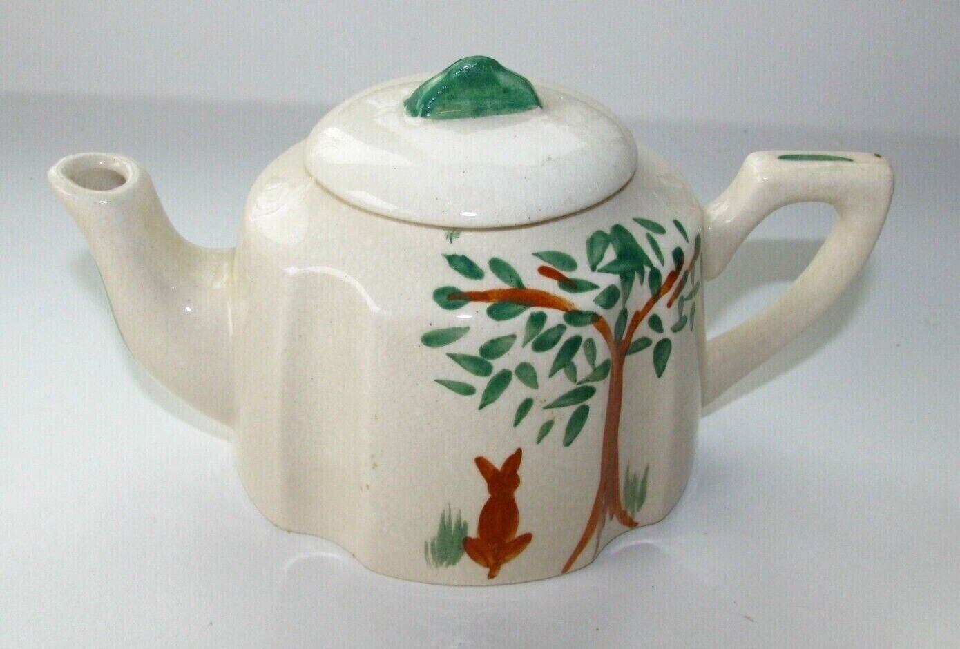 Antique English 15-Piece Rabbit Tea Set