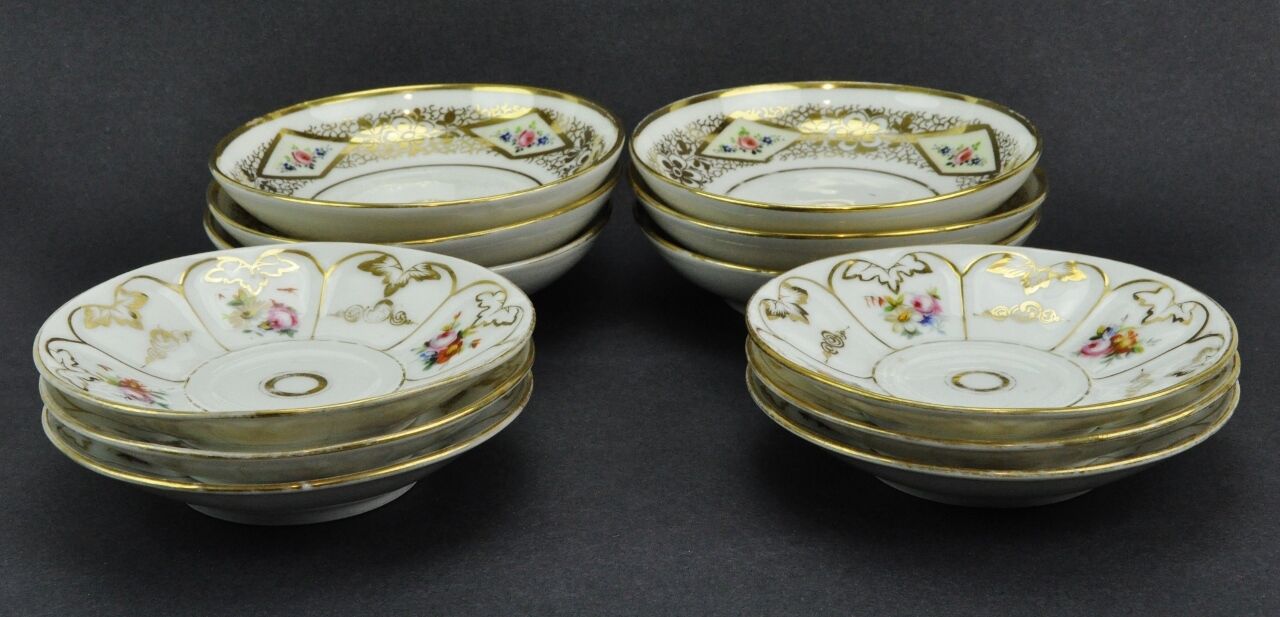 Antique Early 1800's Continental Porcelain Tea Set