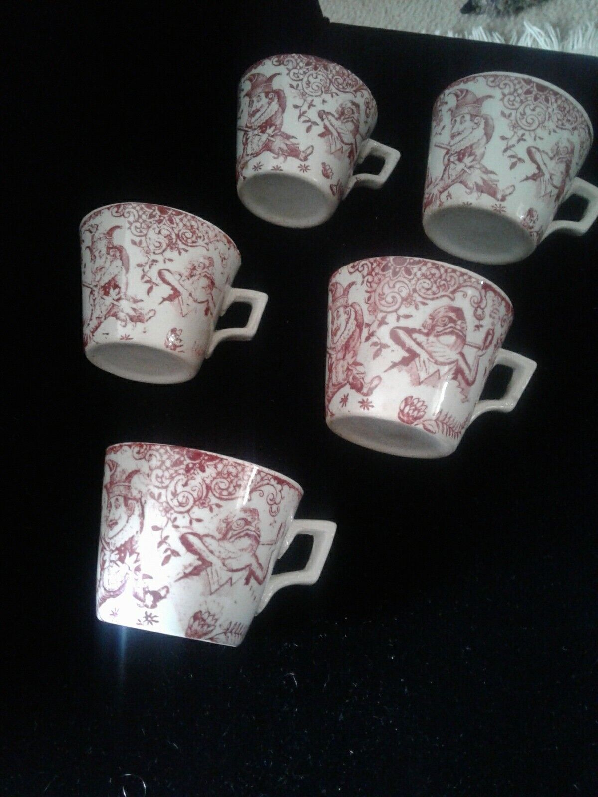 Antique Punch & Judy Children's Tea Set