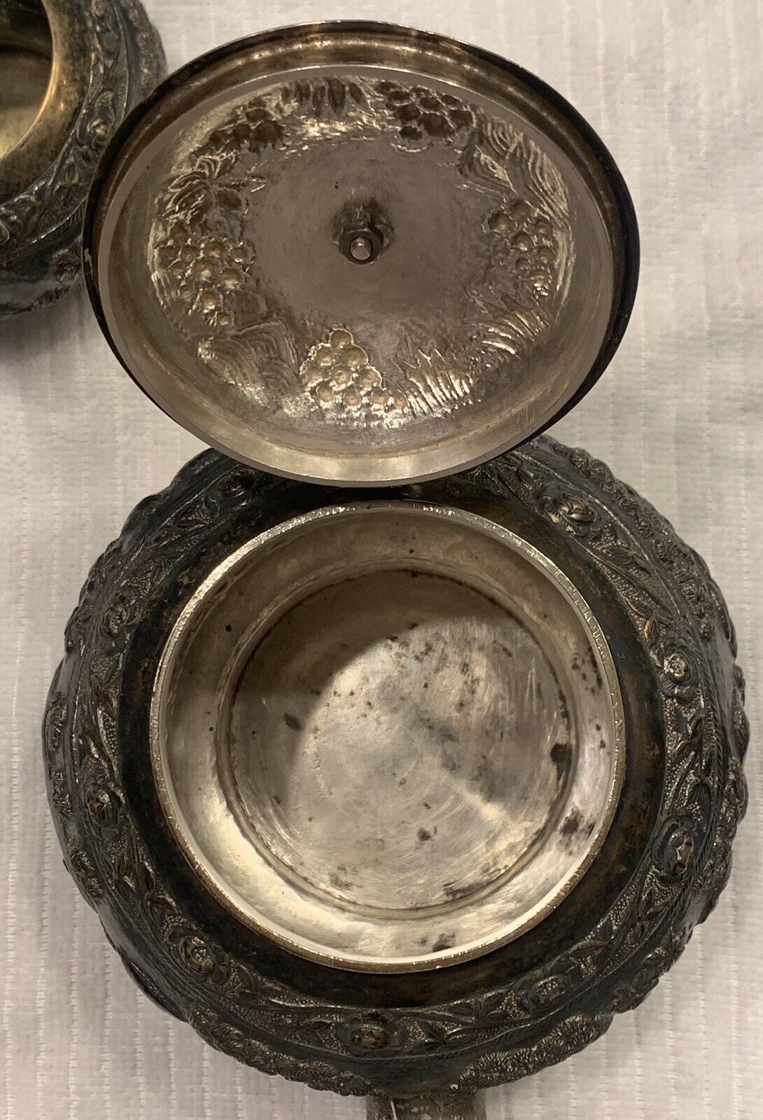 Antique 1800s Silver Teaset by Dass and Dutt
