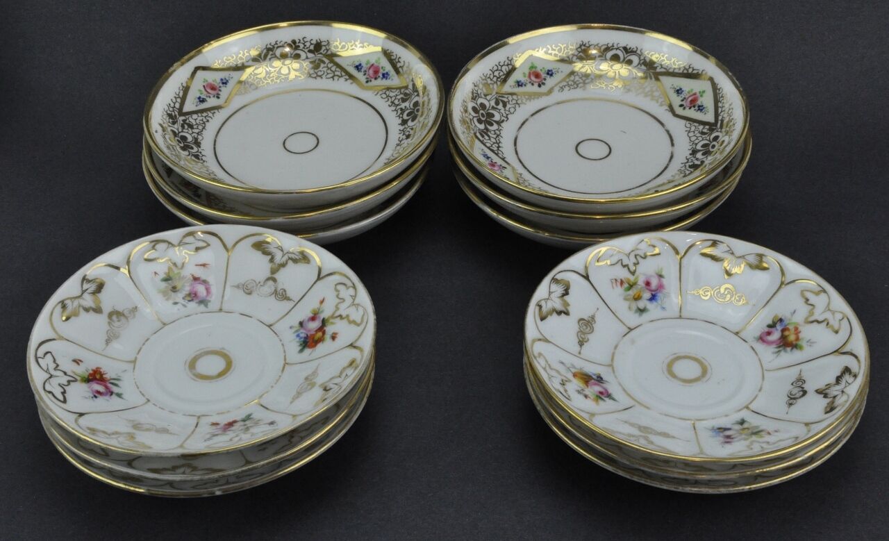 Antique Early 1800's Continental Porcelain Tea Set