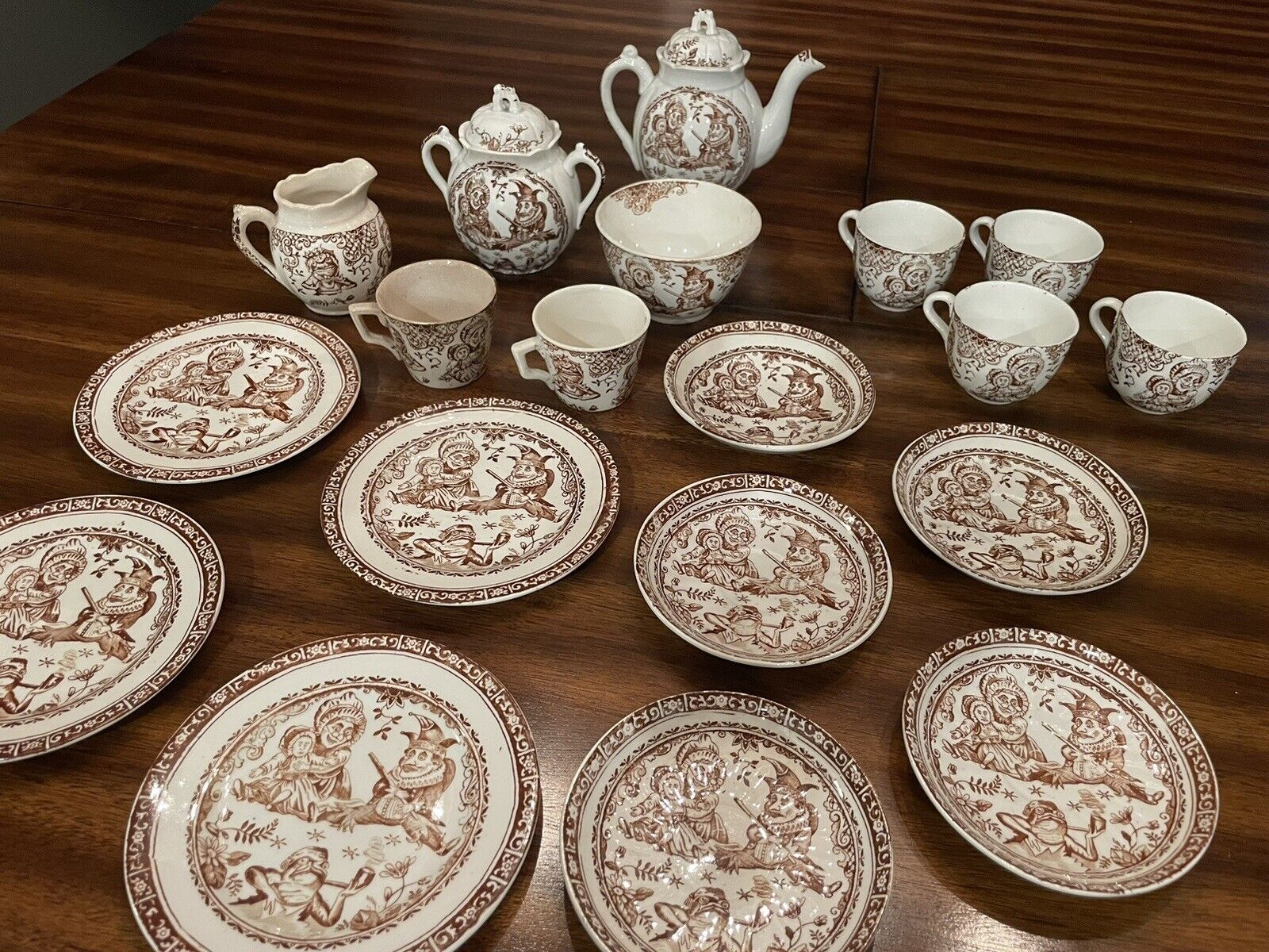 Vintage Punch & Judy Kids' Tea Set, 19 Pieces