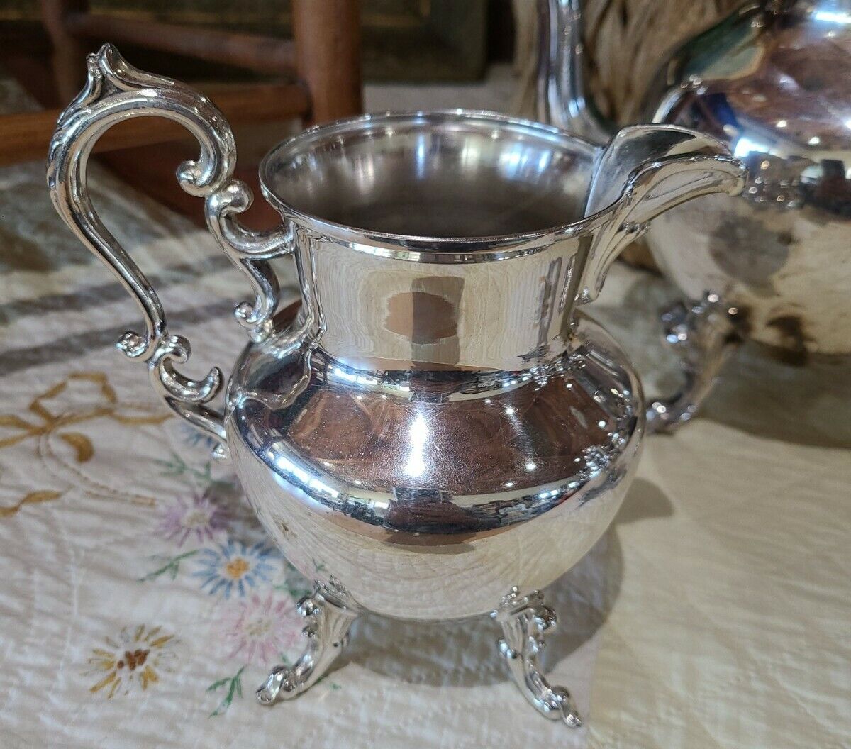 Antique 3-Piece Birmingham Silver Tea Set