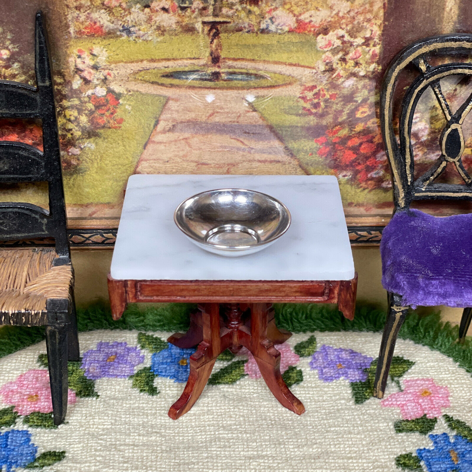 Victorian Sterling Silver Miniature Dollhouse Bowl
