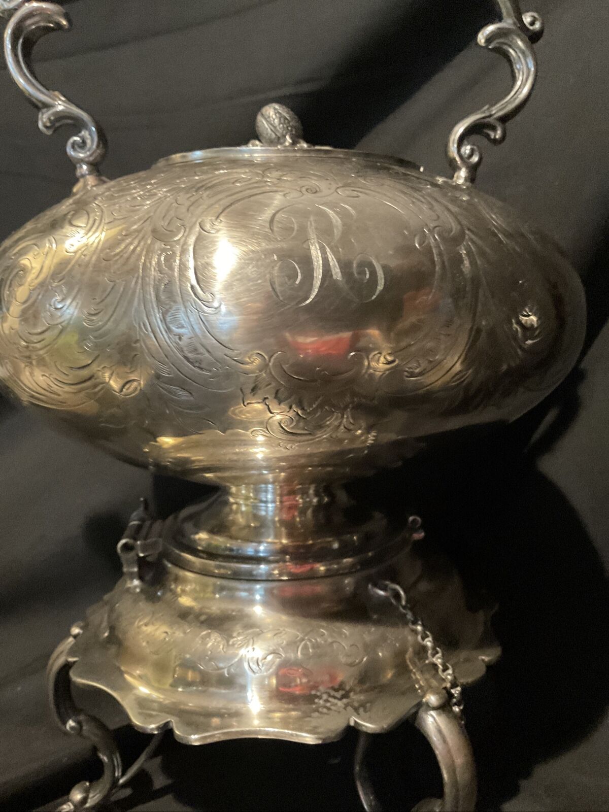 Antique Sheffield Silver Plate Tea Set with Warmer