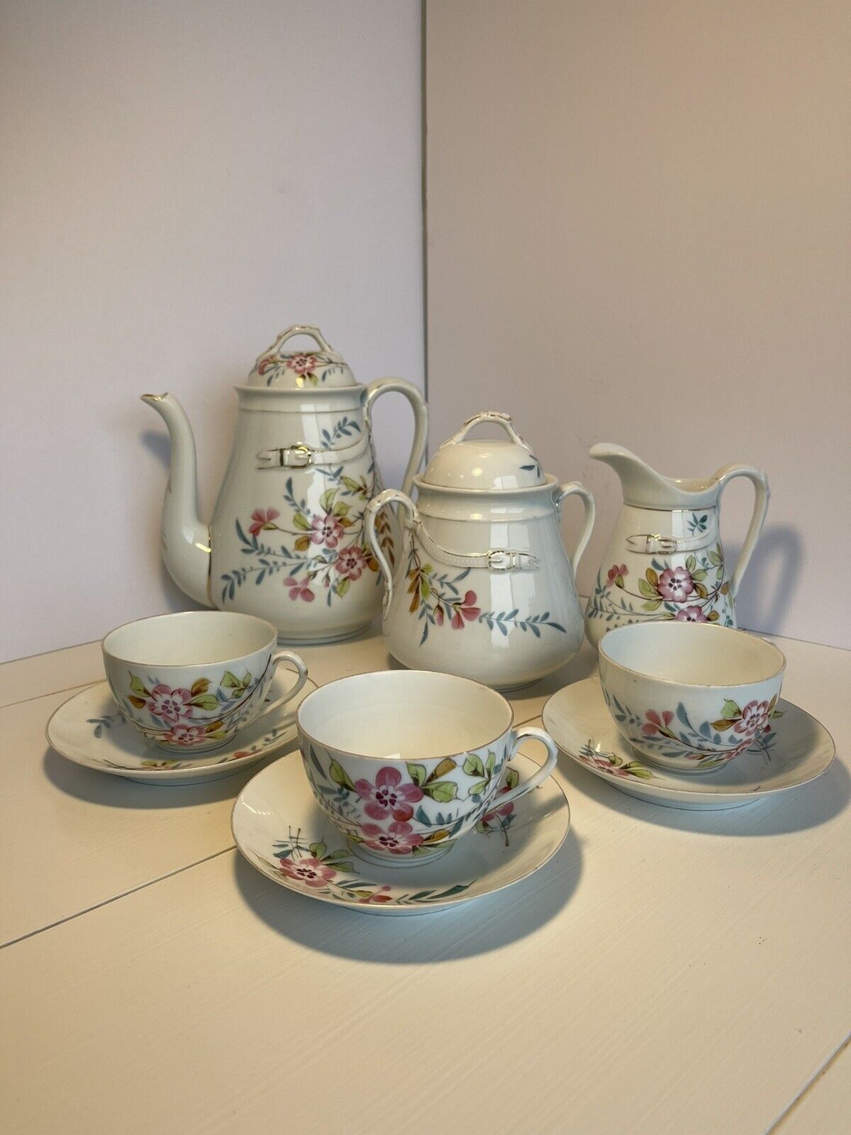 Antique 1800s Tea Set by Bruder Schwalb Carlsbad